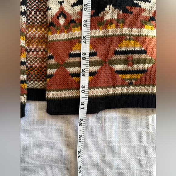 EUC Lucky Brand fair isle open cardigan sz Medium - Picture 4 of 16